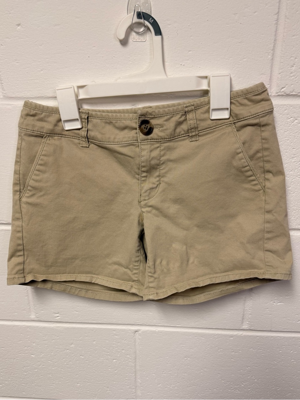 Y2K American Eagle Outfitters Tan Cotton Shorts
